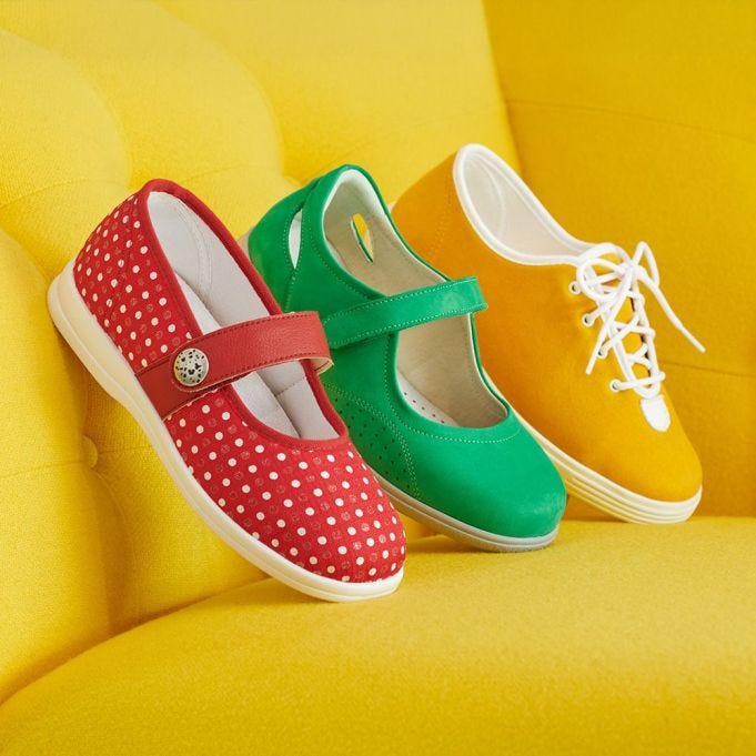 New spring collection - extra wide fitting shoes