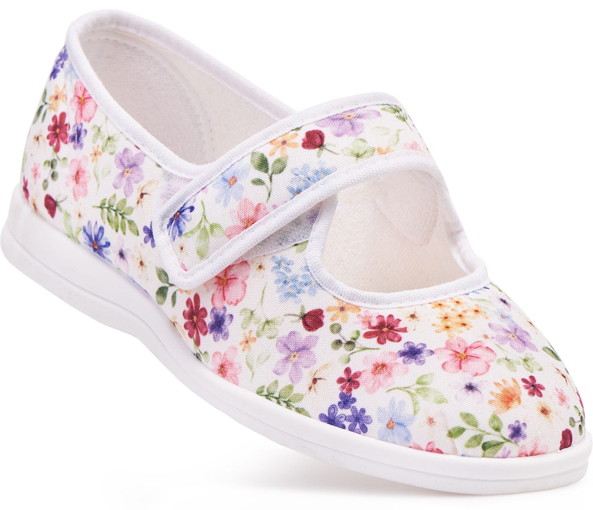 Cosyfeet Margaret Extra Roomy Women's Fabric Shoes