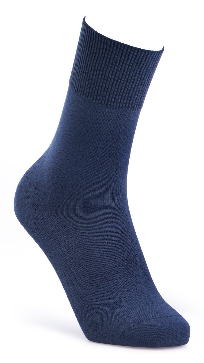 Cosyfeet Extra Roomy Cotton-rich Softhold(r) Mid-weight Seam-free Socks