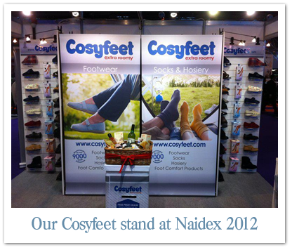 The Cosyfeet stand at Naidex 2012