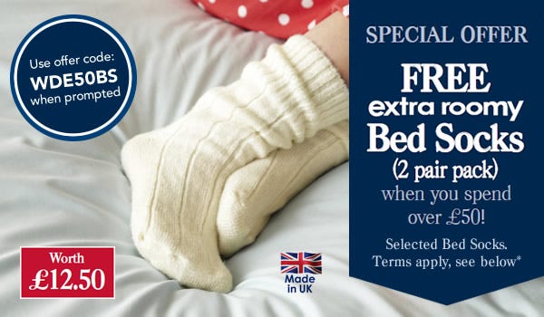 Bed sock offer