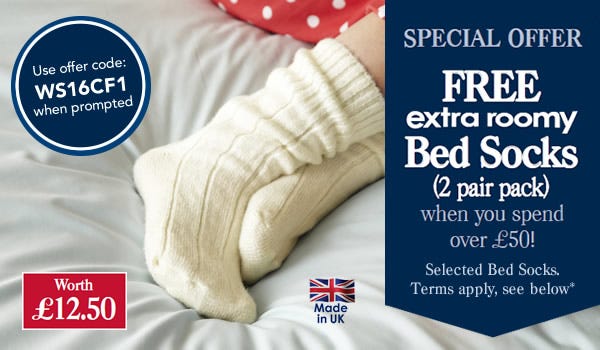 Bed sock offer