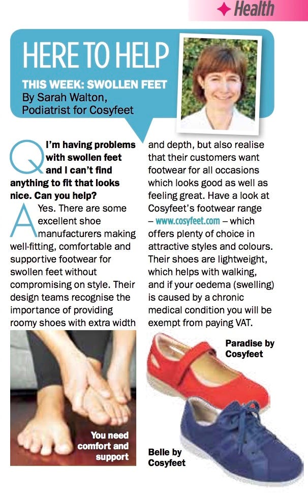 Cosyfeet Podiatrist, Sarah Walton - March 2016