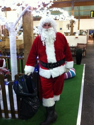 Father Christmas at Monkton Elm garden centre