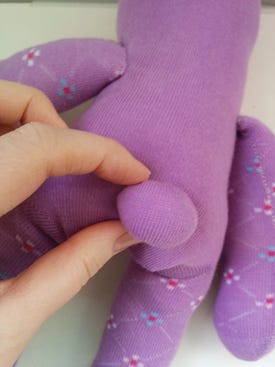 Make a sock bunny