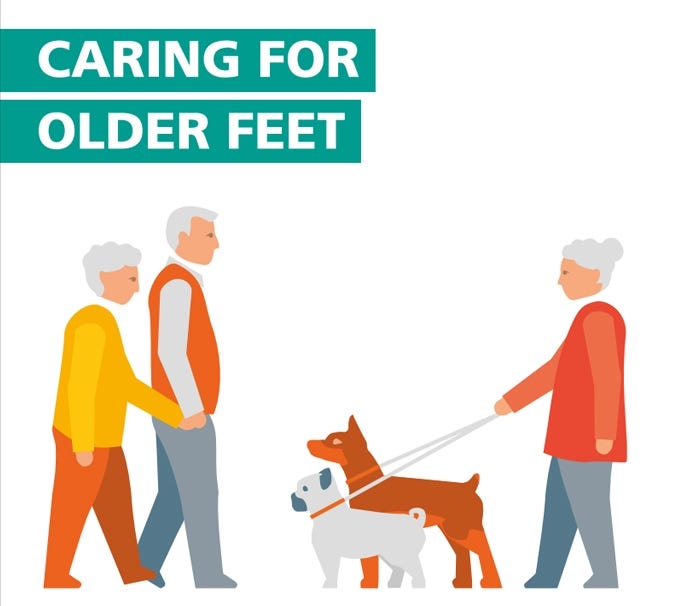 Caring for older feet