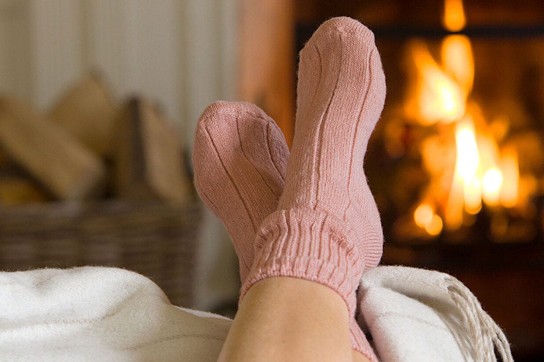 Bed Socks in Blush