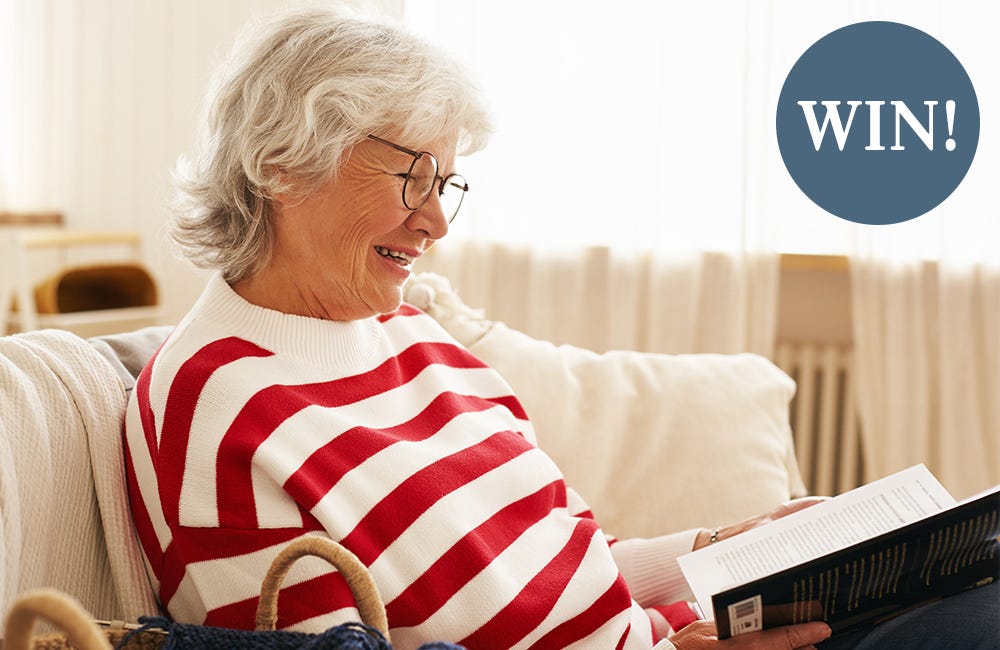 Woman reading a book