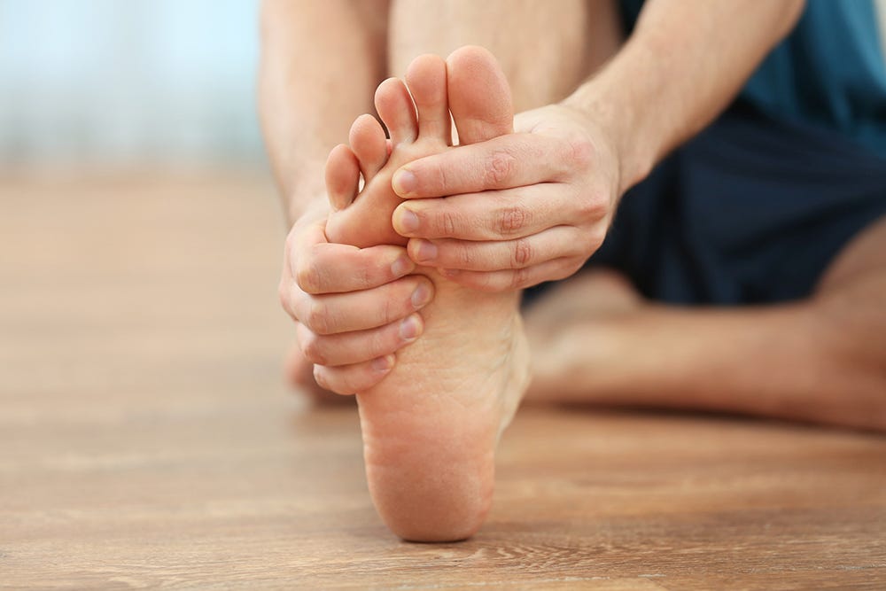 There are lots of common foot pain problems