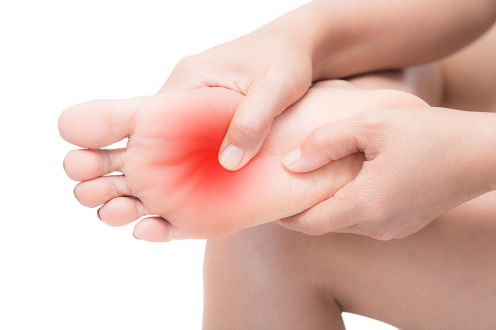 Peripheral neuropathy causes numbness in feet