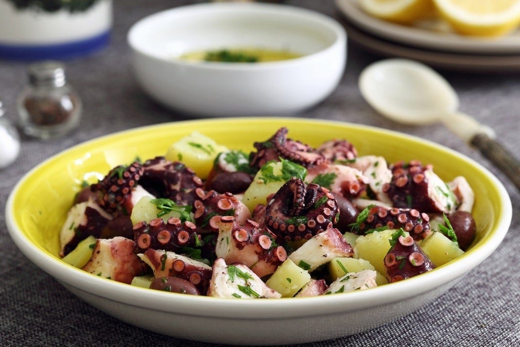 Octopus salad