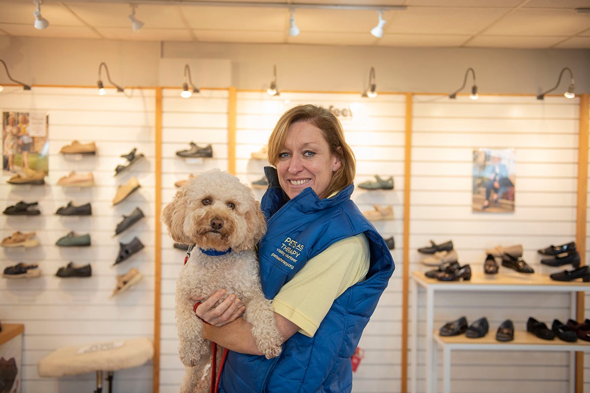 Lou and her Cockapoo, Harvey