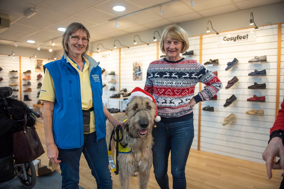 Jackie with Irish Wolfhound, Fred