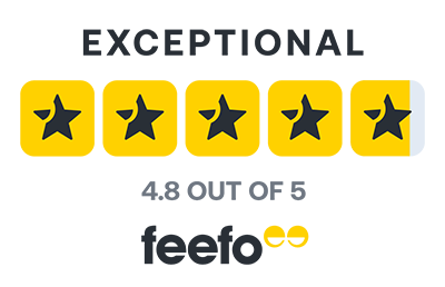Feefo - 4.8 out of 5