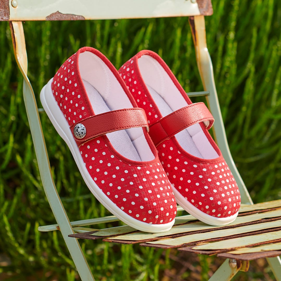 Extra wide women's fabric shoe - Koryl
