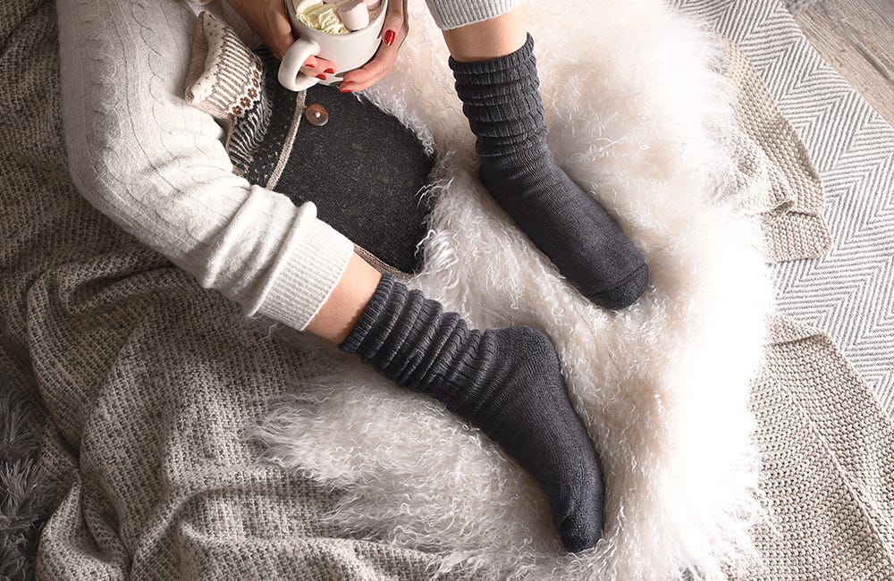 Wool‑rich Softhold® Seam‑free Cushioned Sole Socks